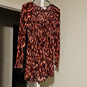 Beachlunchlounge Collection Brown and Cream Dress